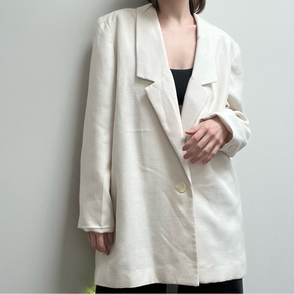 Vintage Cream Tailored Blazer - Picture 5 of 15